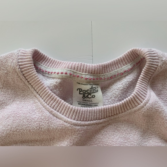 PINK CREWNECK SWEATSHIRT - Picture 3 of 7
